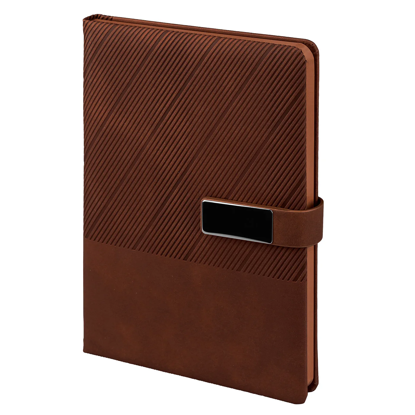 15x21 cm Metal Aksesuarlı Mıknatıslı Termo Deri Kapaklı Kenarları Boyalı 80 gr Ivory Kağıtlı 224 Sayfa Tarihsiz Defter Promozone