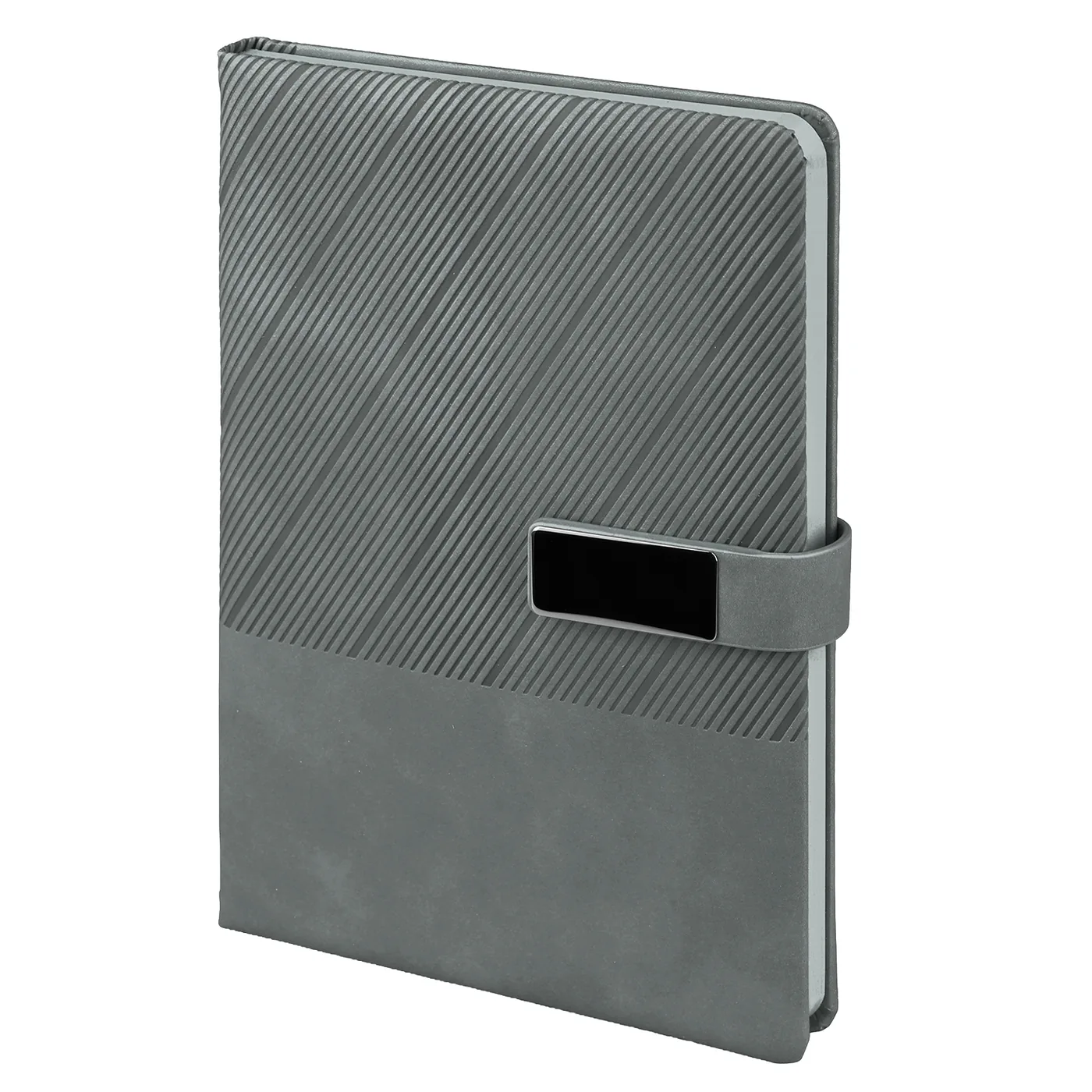 15x21 cm Metal Aksesuarlı Mıknatıslı Termo Deri Kapaklı Kenarları Boyalı 80 gr Ivory Kağıtlı 224 Sayfa Tarihsiz Defter Promozone