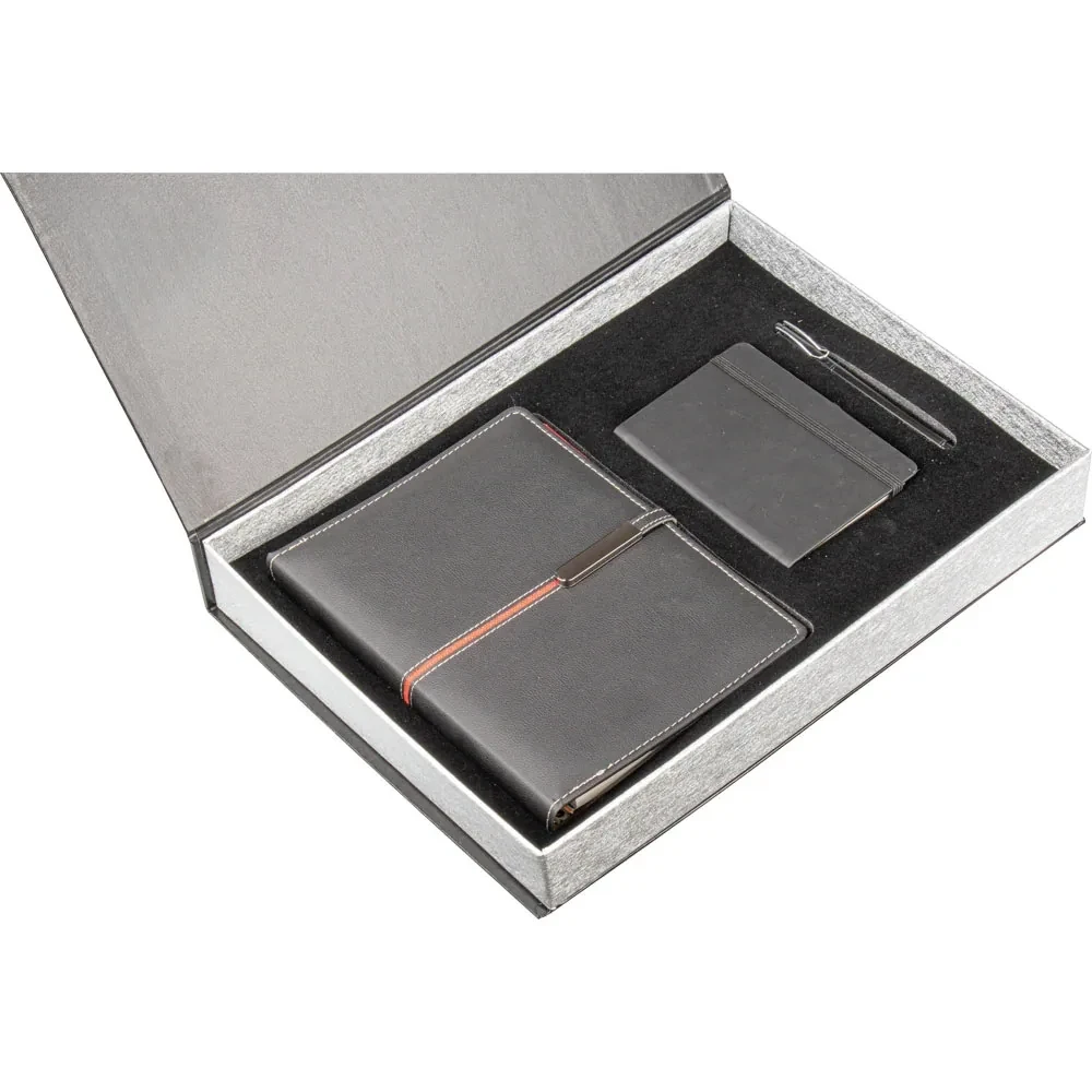 18 × 23 cm Organizer, Cep Defteri ve Roller Kalem Kutulu Hediye Seti Promozone