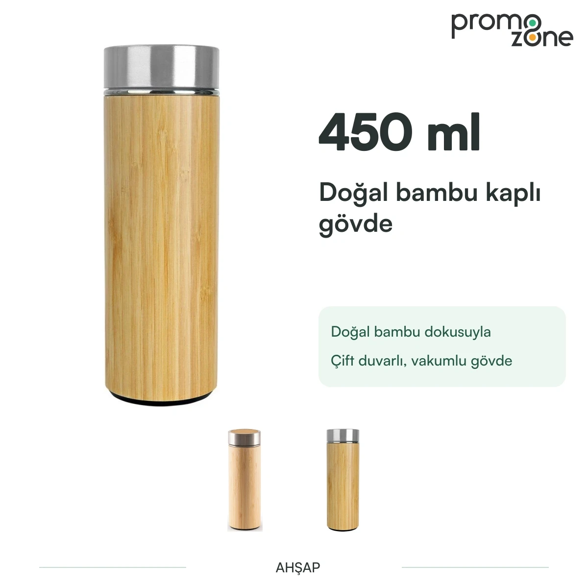450 ml Bambu Gövdeli Termos