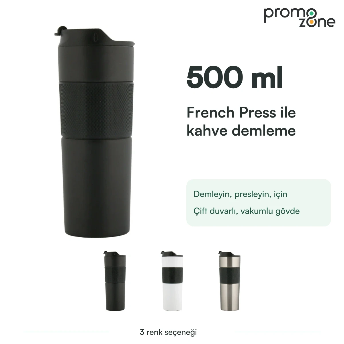 500 ml French Press Demleme Sistemli Termos