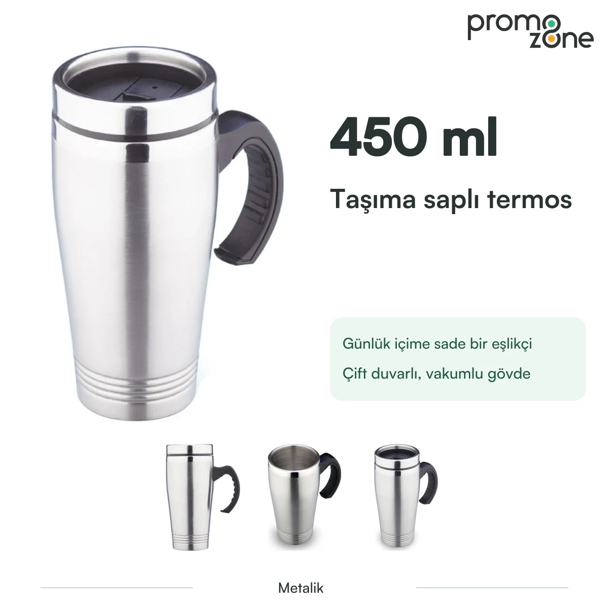 450 ml Taşıma Saplı Termos Bardak