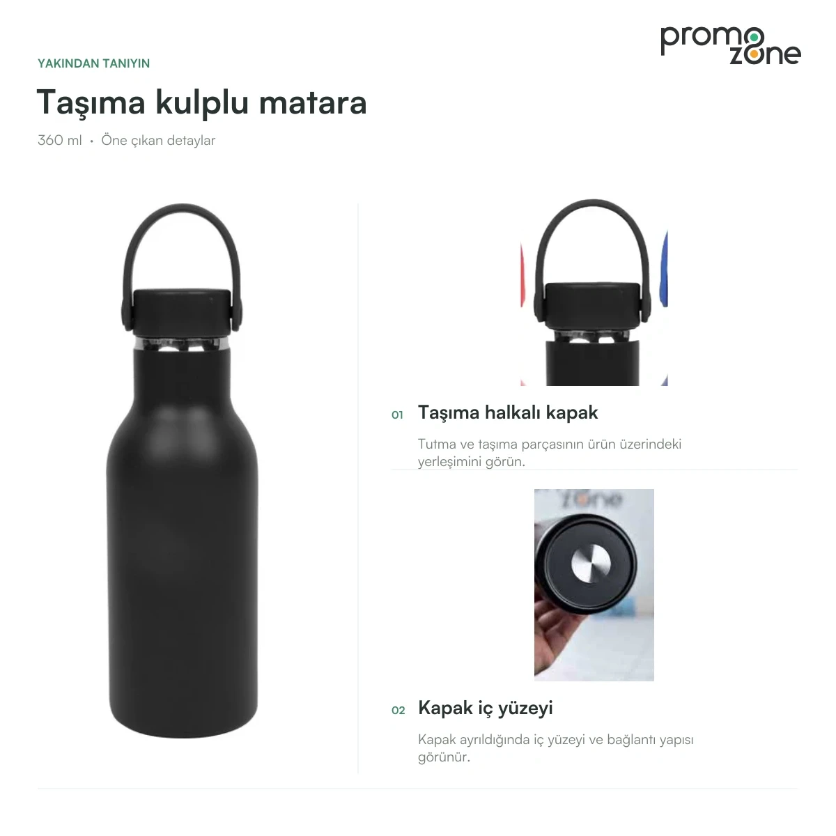 360 ml Taşıma Kulplu Termos