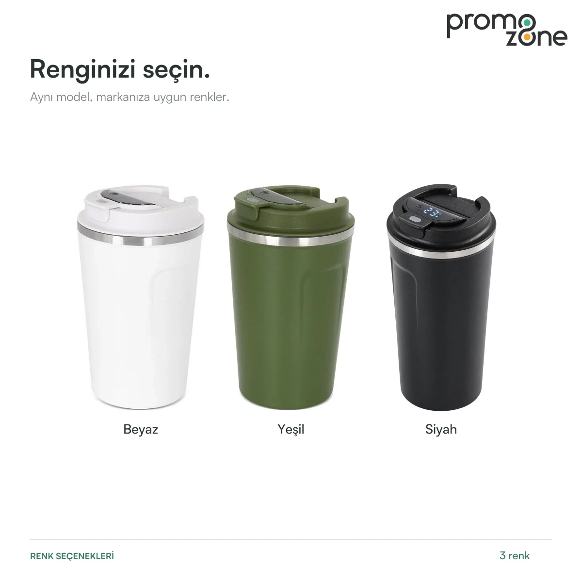 380 ml Dijital Sıcaklık Göstergeli Termos Bardak