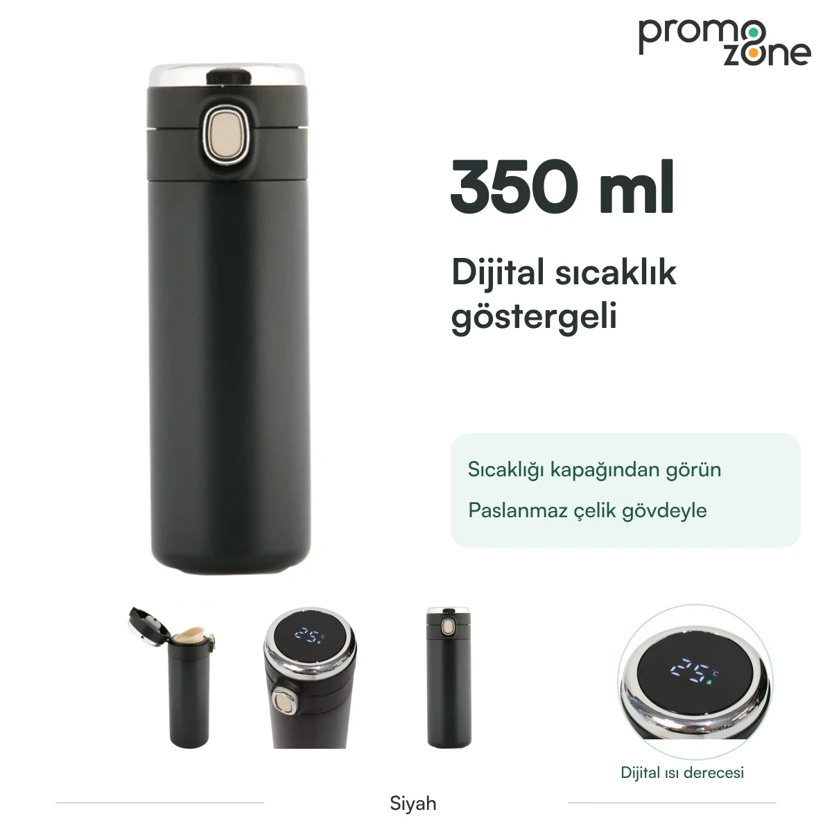 350 ml Dijital Sıcaklık Göstergeli Termos