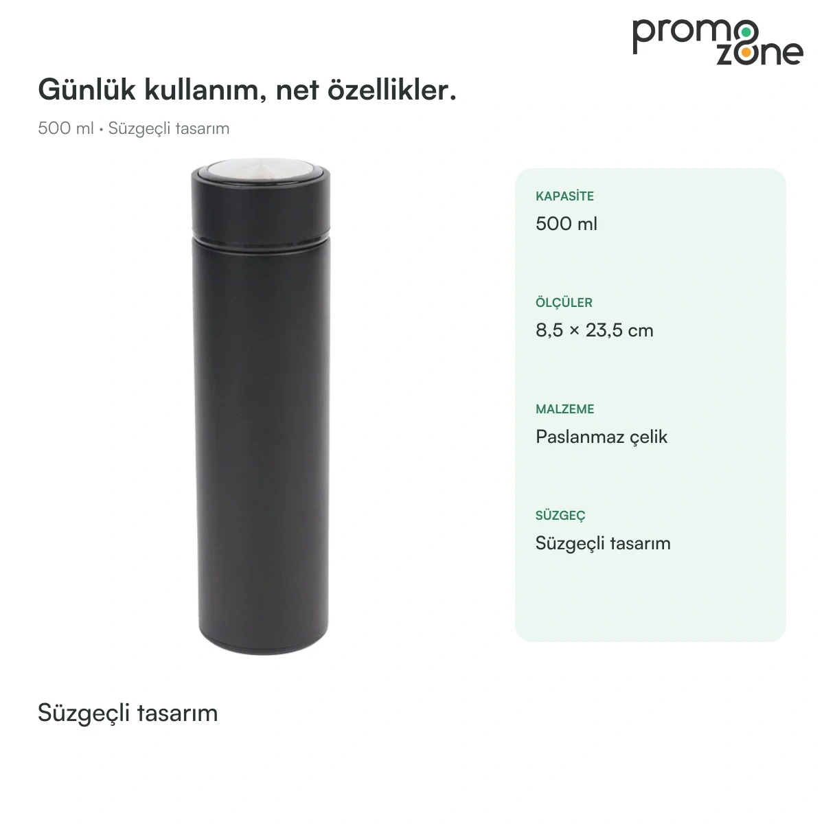 500 ml Süzgeçli Termos