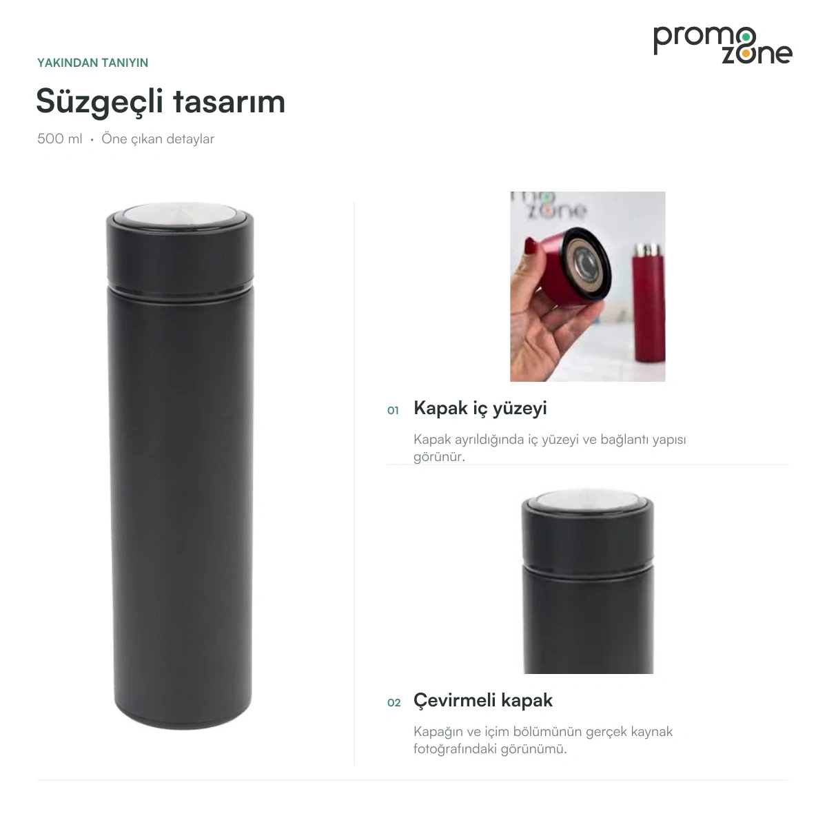 500 ml Süzgeçli Termos