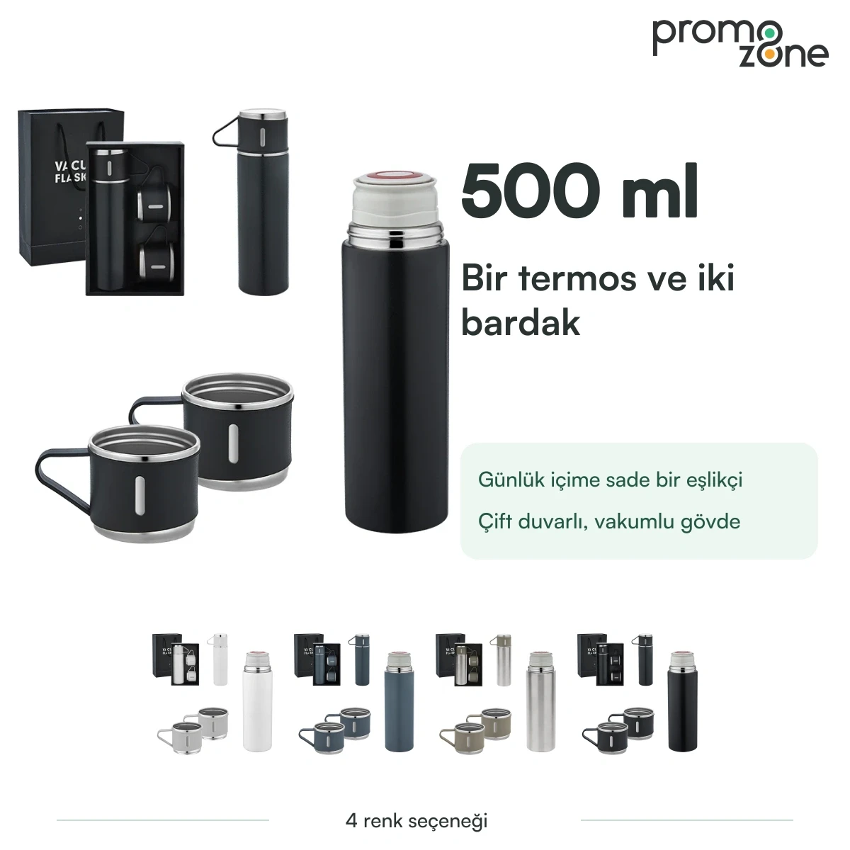 500 ml 3’lü Termos Seti