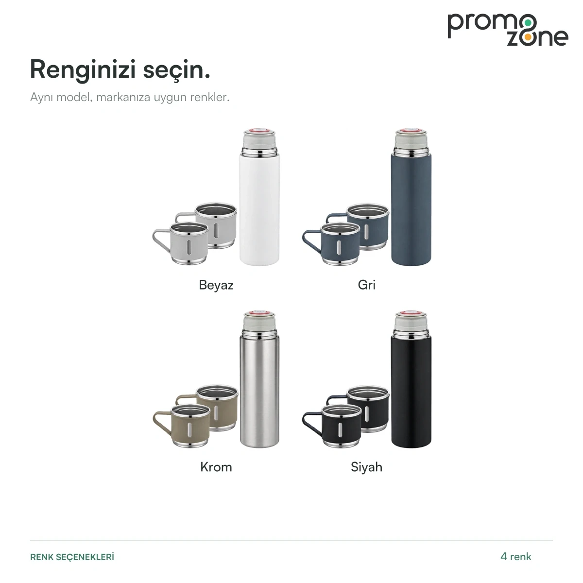 500 ml 3’lü Termos Seti