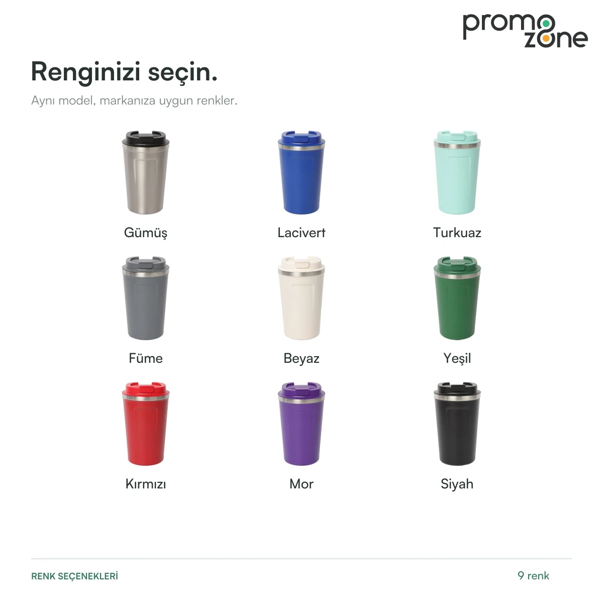 380 ml Metal Ağız Çerçeveli Termos Bardak