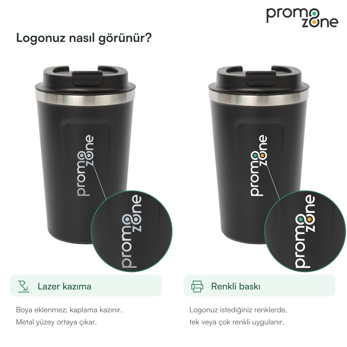 380 ml Metal Ağız Çerçeveli Termos Bardak
