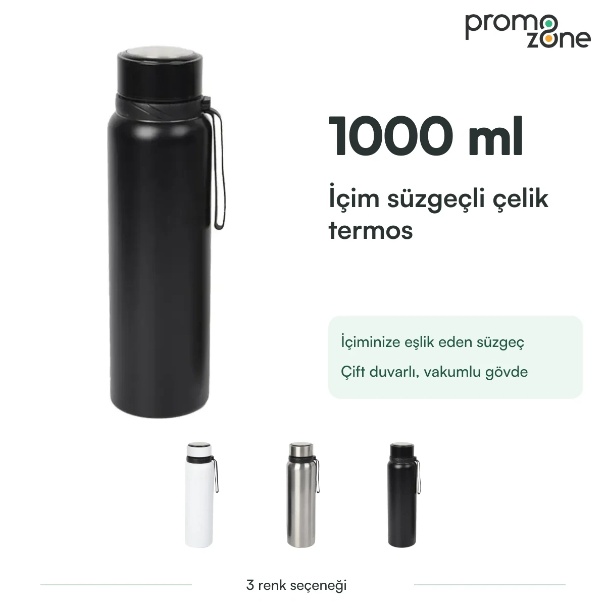 1000 ml Süzgeçli Termos