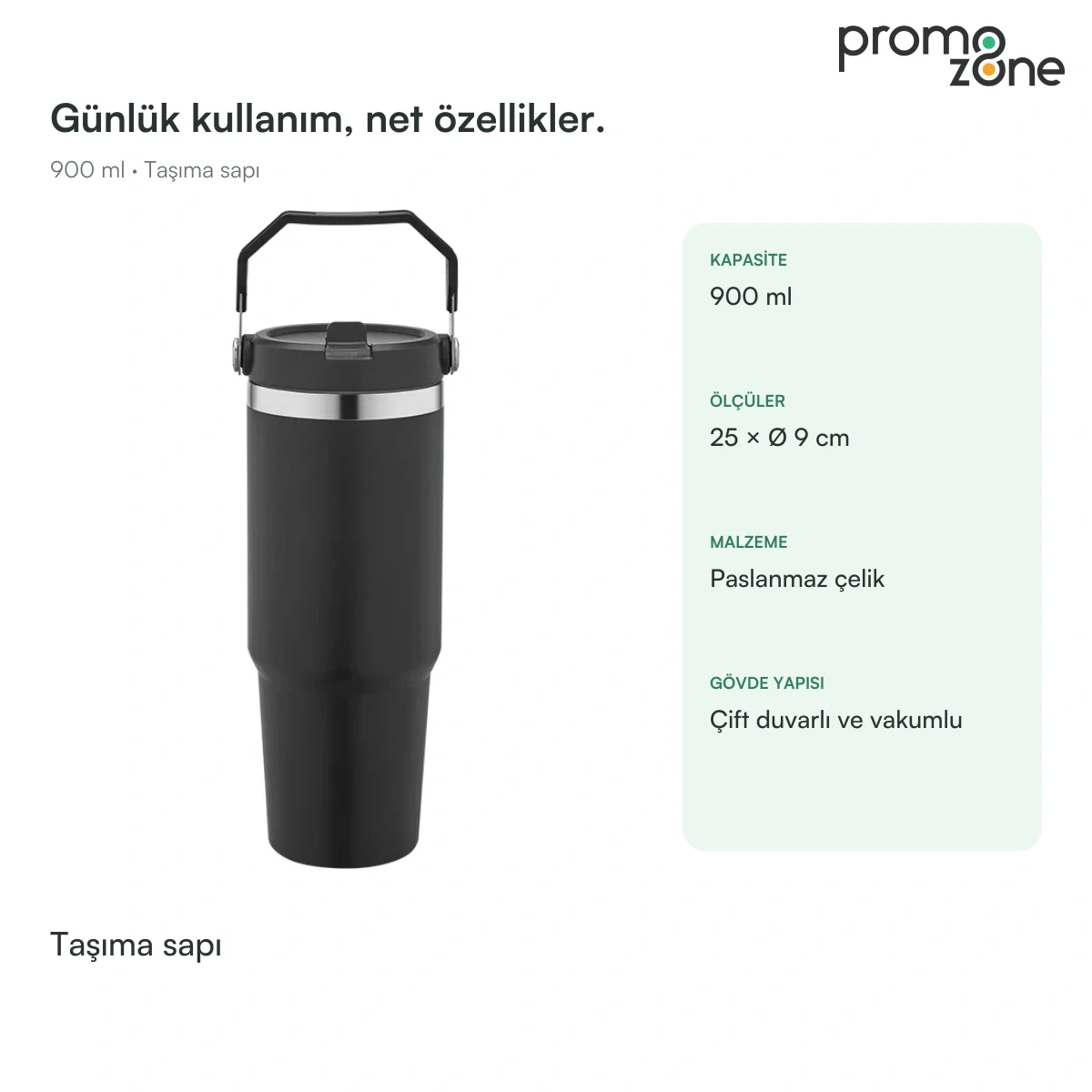 900 ml Taşıma Saplı Termos