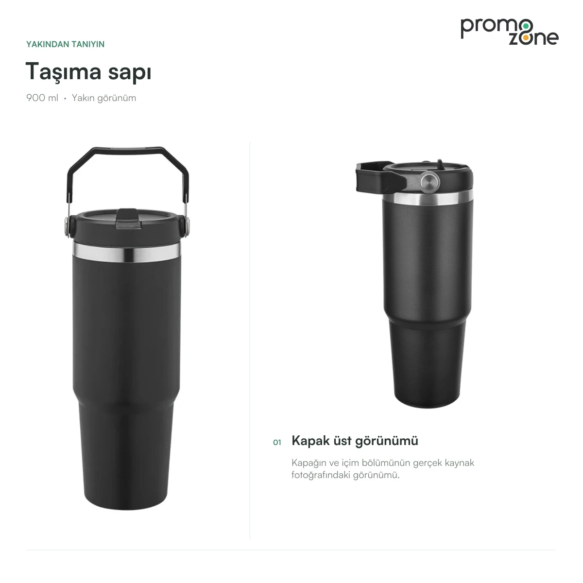 900 ml Taşıma Saplı Termos