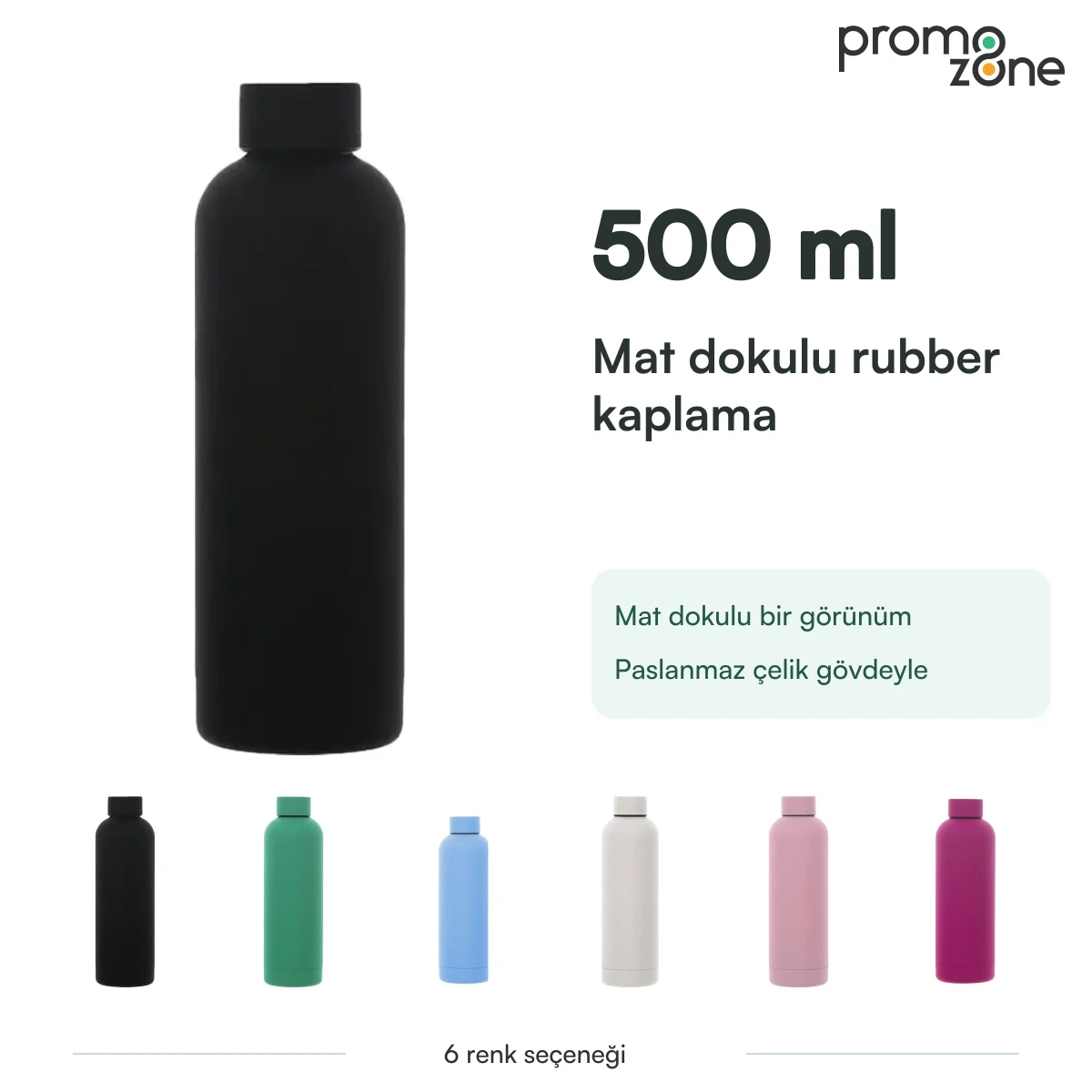 500 ml Rubber Kaplamalı Termos