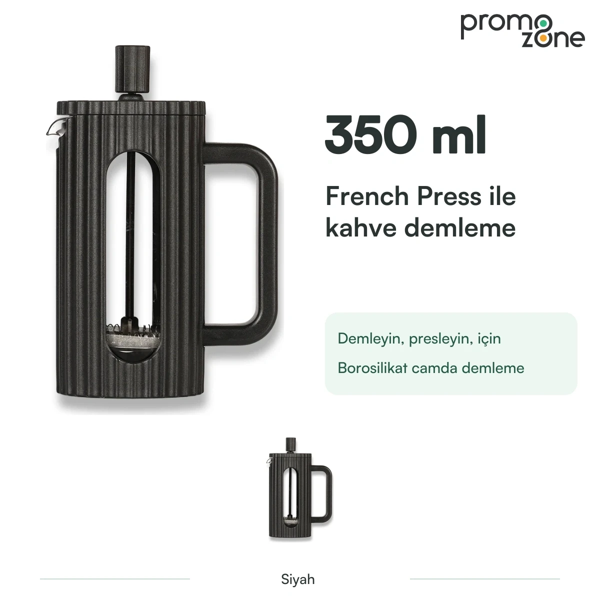 350 ml French Press Demleme Sistemli Termos
