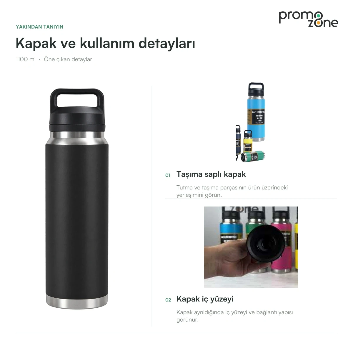 1100 ml Vakumlu Termos