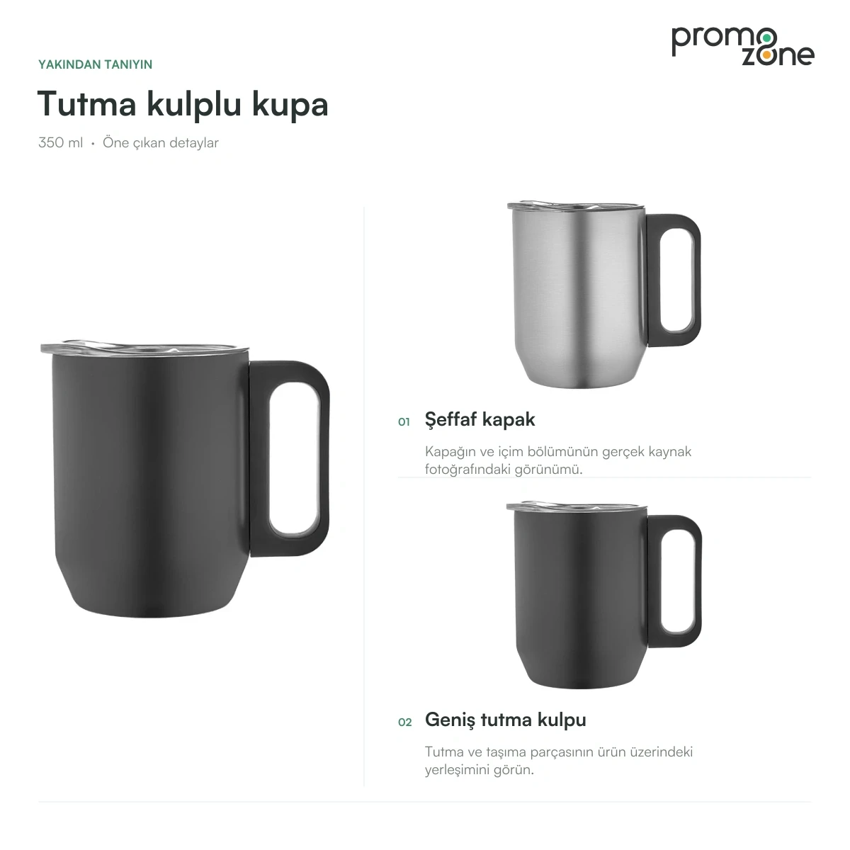 350 ml Tutma Kulplu Termos Bardak