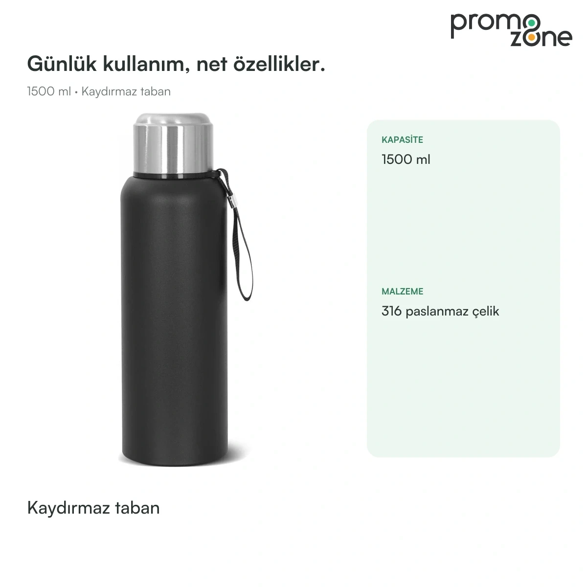 1500 ml Kaydırmaz Tabanlı Termos