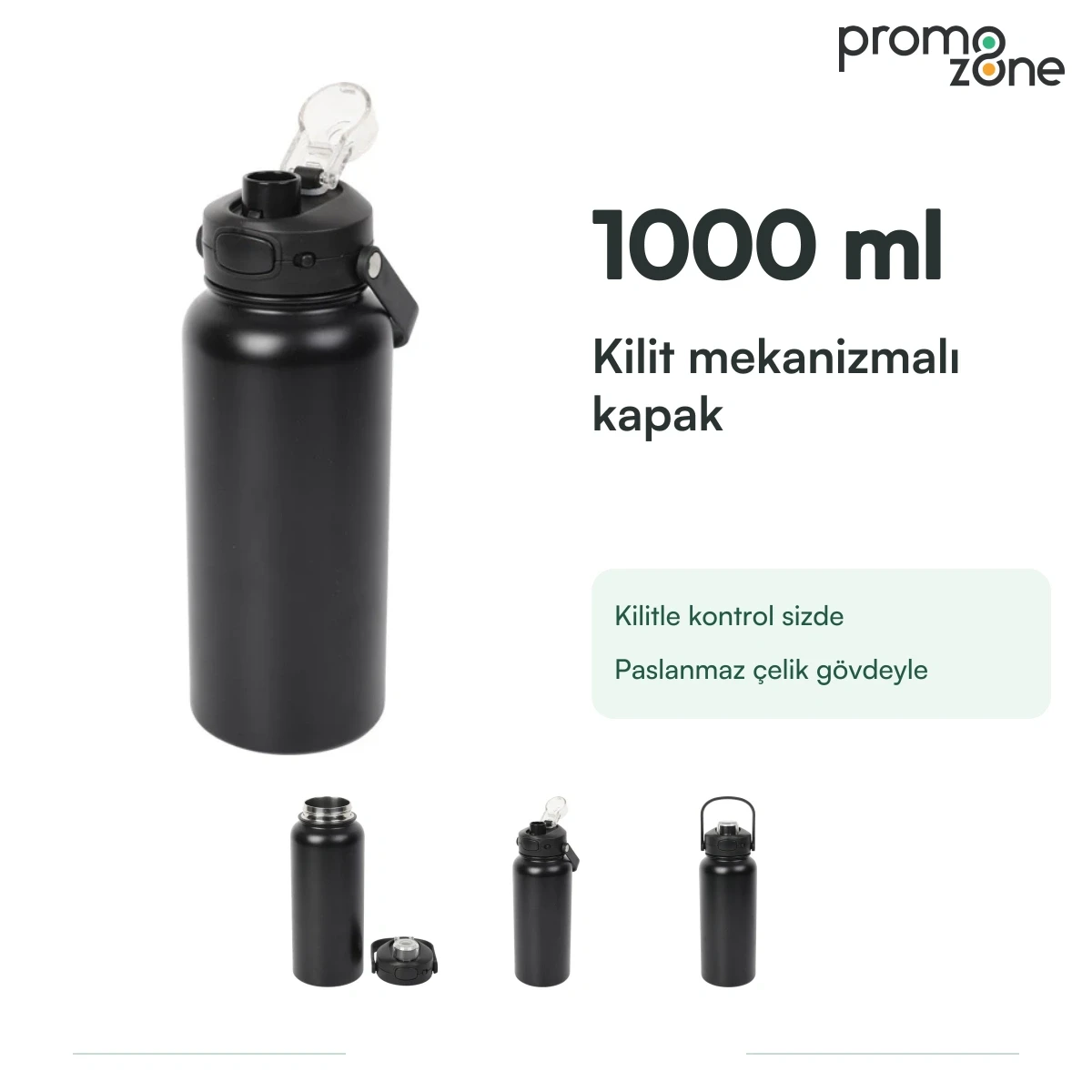 1000 ml Kilitli Kapaklı Termos