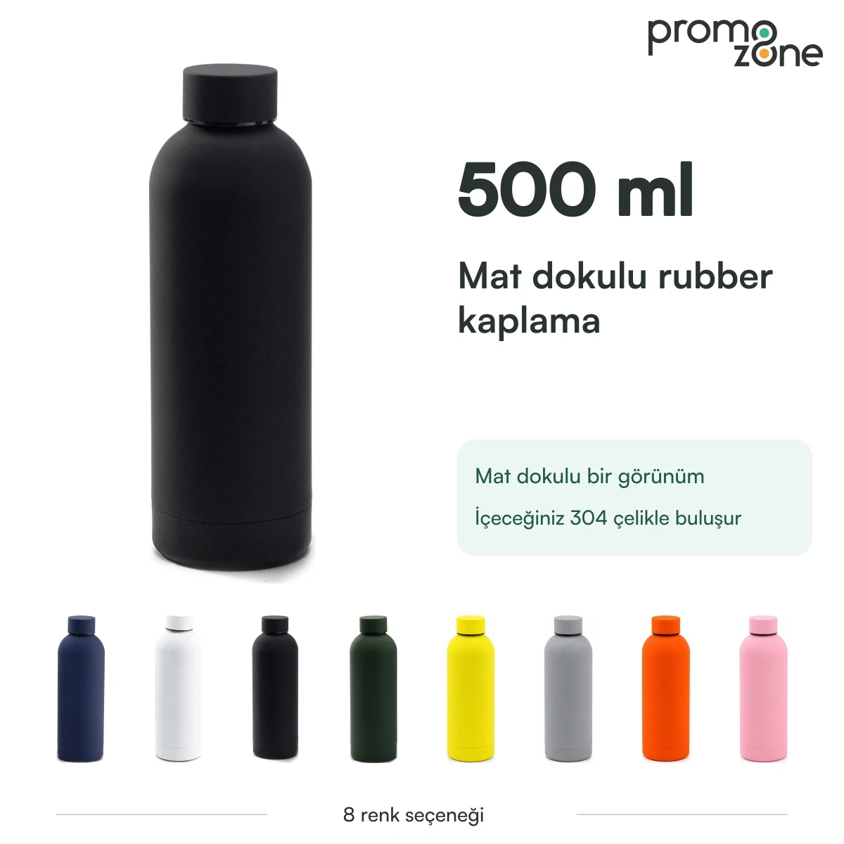 500 ml Rubber Kaplamalı Termos