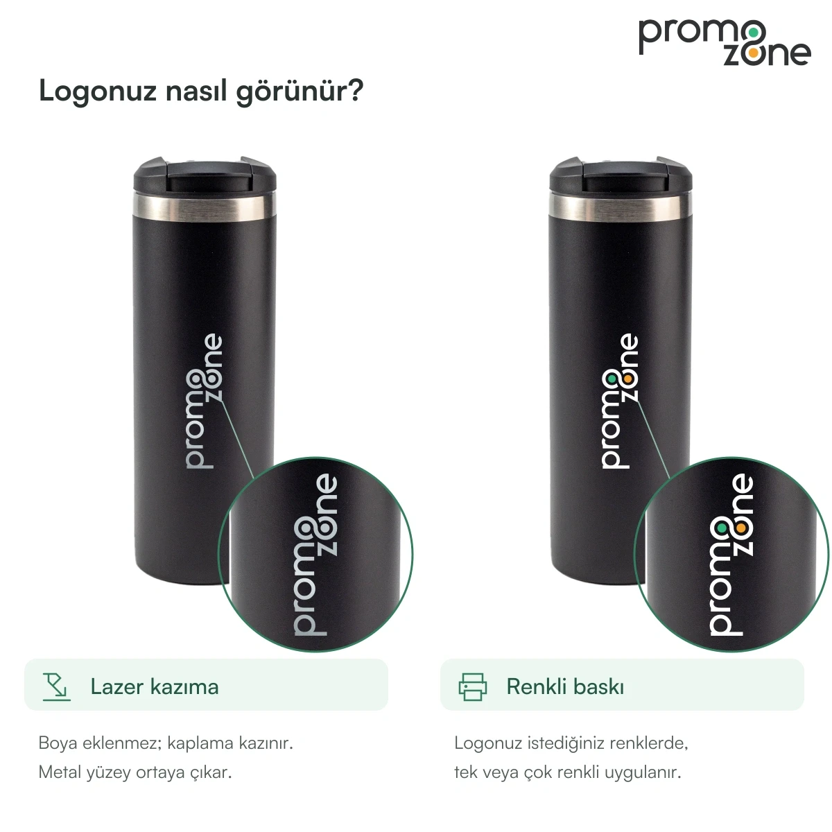 500 ml Vakumlu Termos Bardak Promozone