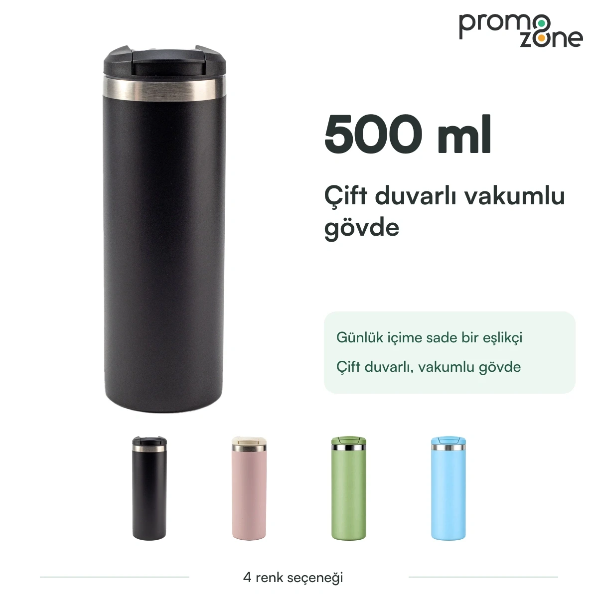 500 ml Vakumlu Termos Bardak Promozone