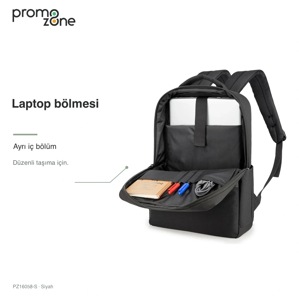 Keten Kumaş Laptop Bölmeli Valiz Bantlı Sırt Çantası