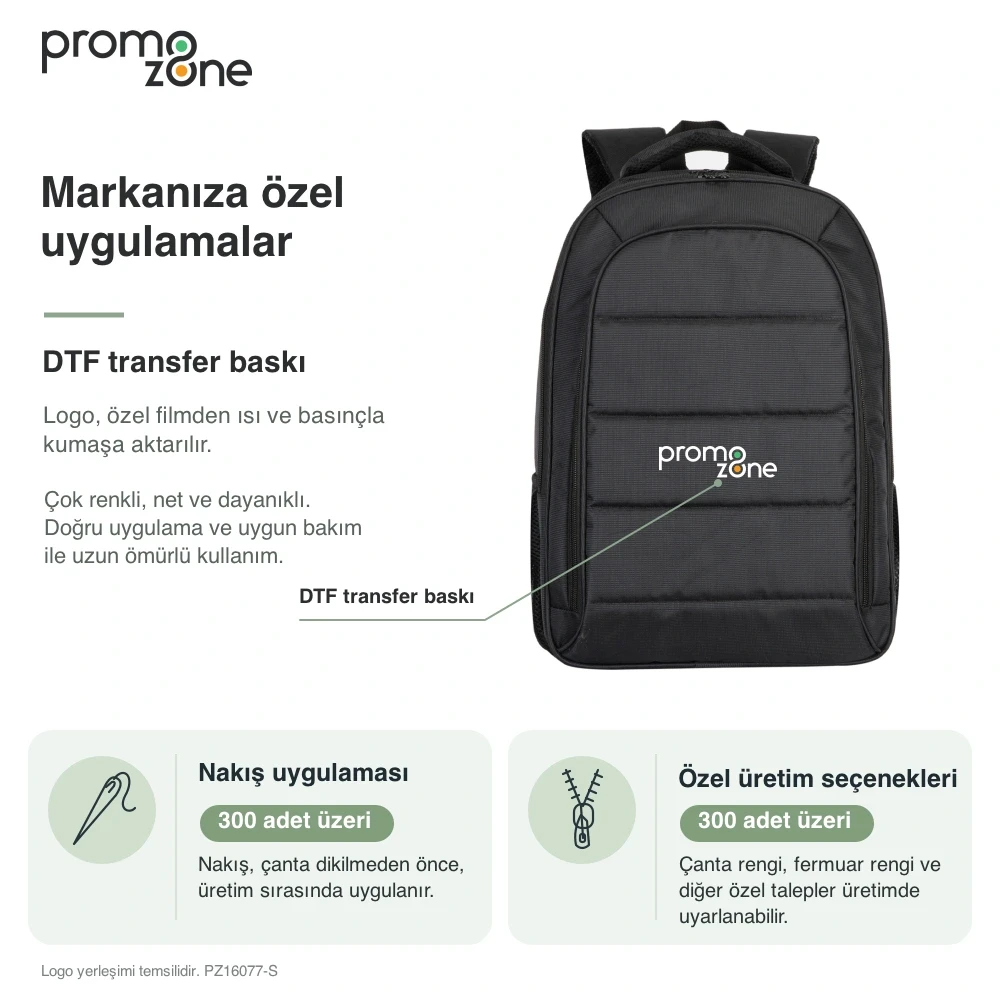 Düzenleyici Bölmeli Promosyon Sırt Çantası