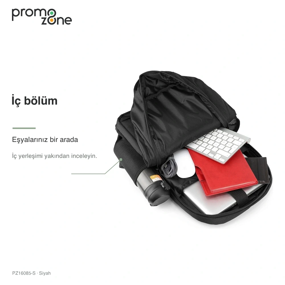 Düzenleyici ve İç Bölmeli Promosyon Sırt Çantası