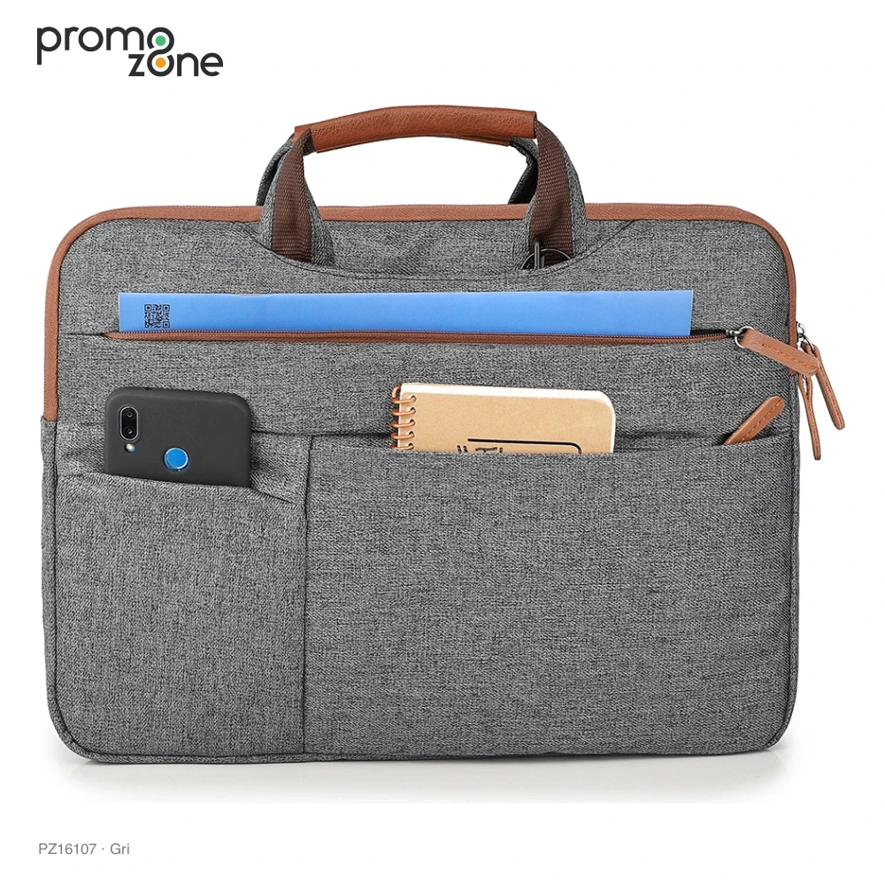 İnce Düzenleyici Bölmeli Laptop Evrak Çantası Promozone