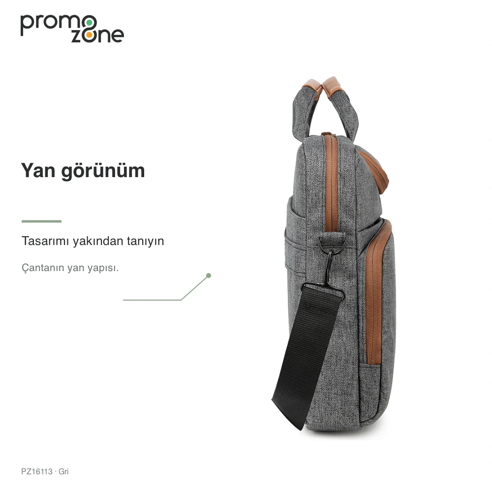 Laptop Muhafazalı Düzenleyici Bölmeli Evrak Çantası