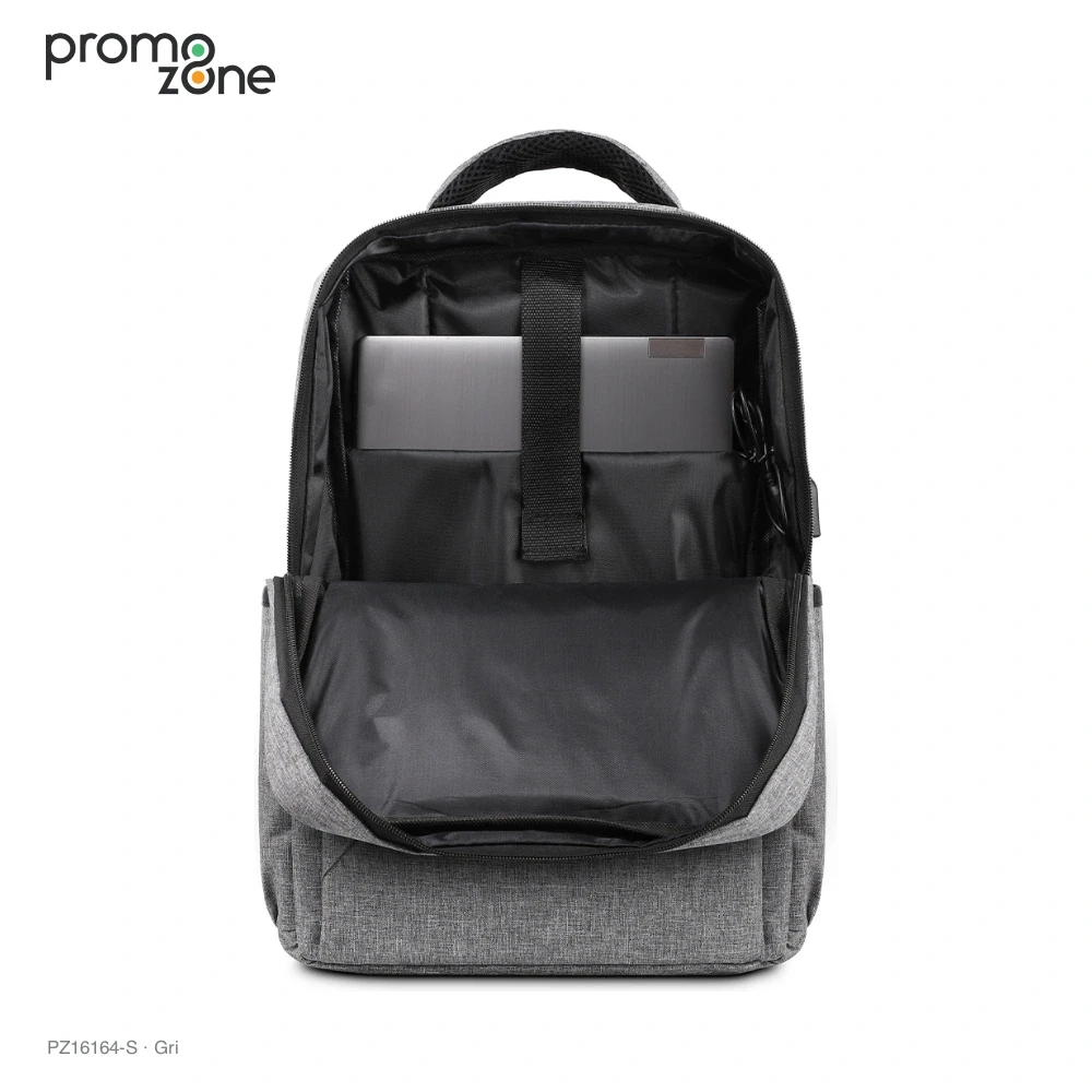 USB Bağlantılı Laptop Bölmeli Promosyon Sırt Çantası Promozone
