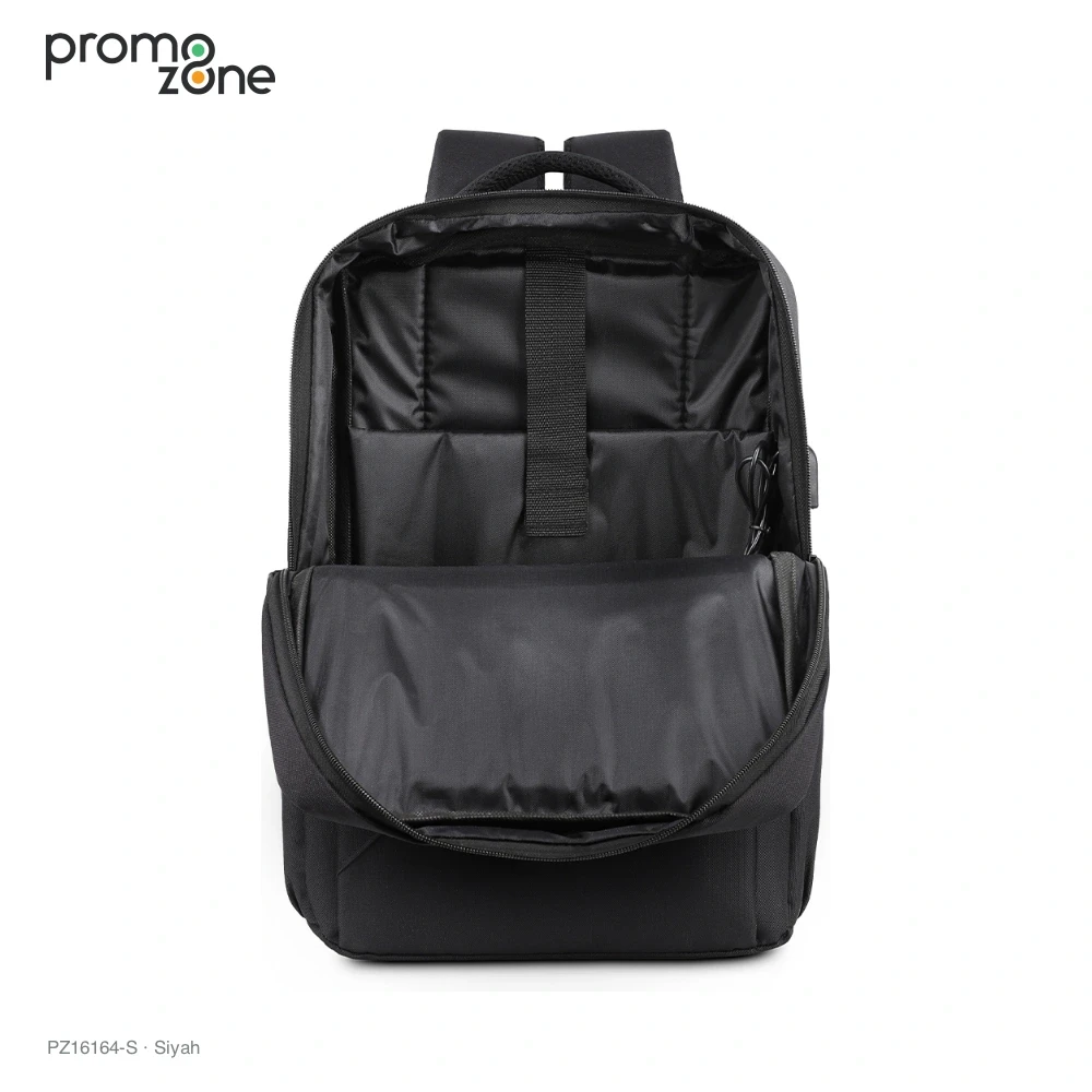 USB Bağlantılı Laptop Bölmeli Promosyon Sırt Çantası Promozone