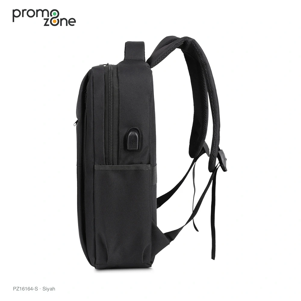 USB Bağlantılı Laptop Bölmeli Promosyon Sırt Çantası Promozone