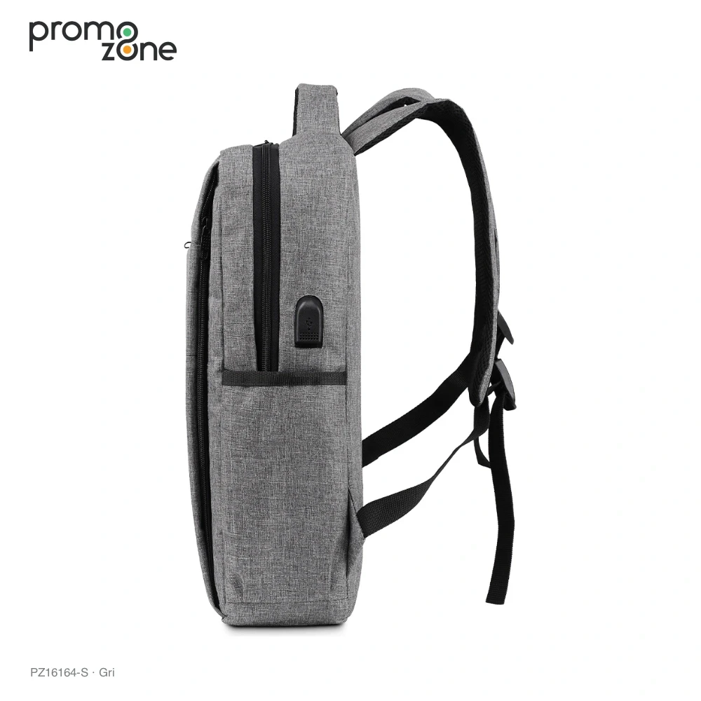 USB Bağlantılı Laptop Bölmeli Promosyon Sırt Çantası Promozone
