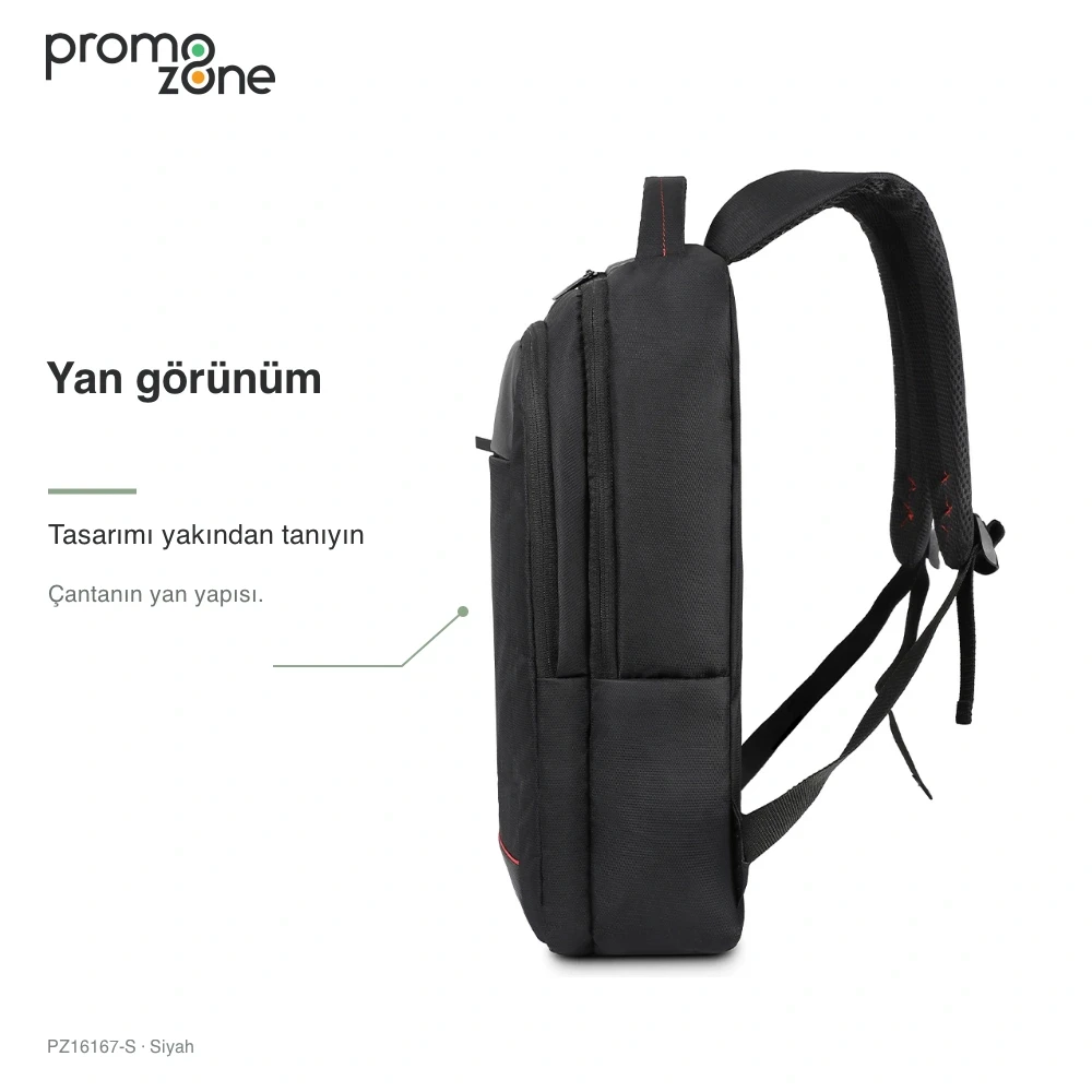 Laptop Bölmeli Ön Cepli Sırt Çantası