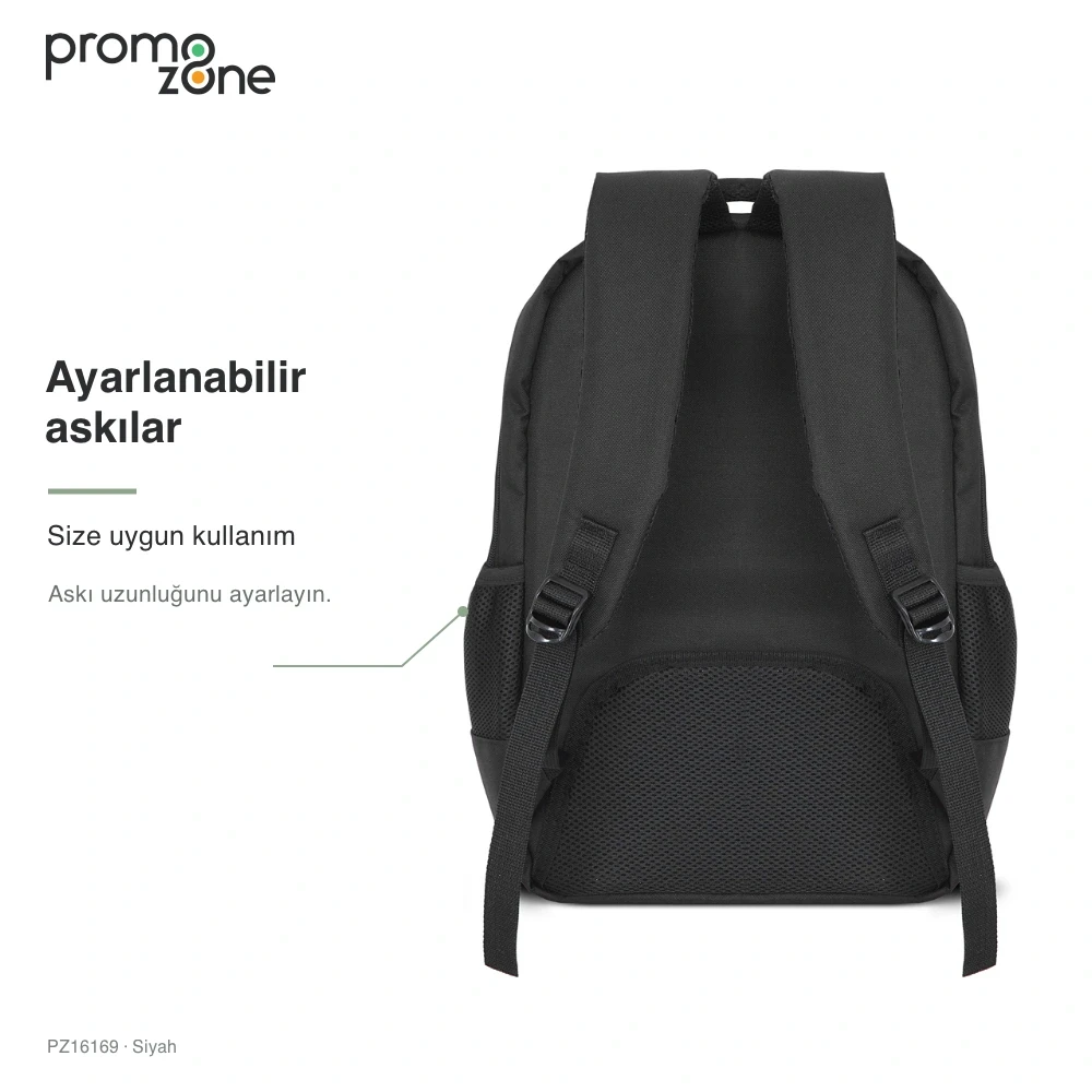 Laptop Bölmeli Ön Cepli Sırt Çantası
