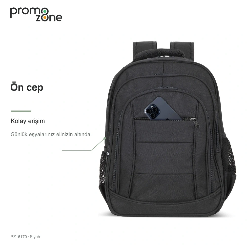 Laptop Bölmeli Çok Cepli Promosyon Sırt Çantası