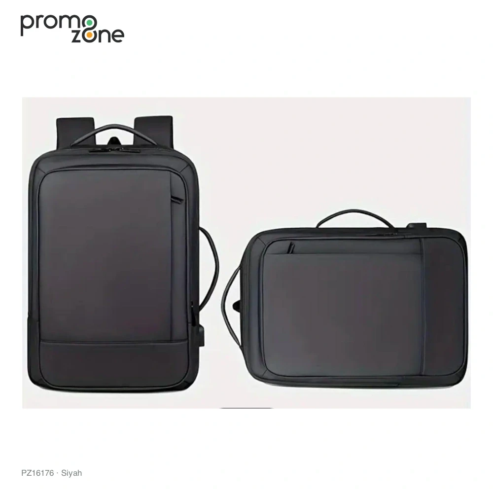 USB Bağlantılı Çok Gözlü Laptop Sırt Çantası Promozone