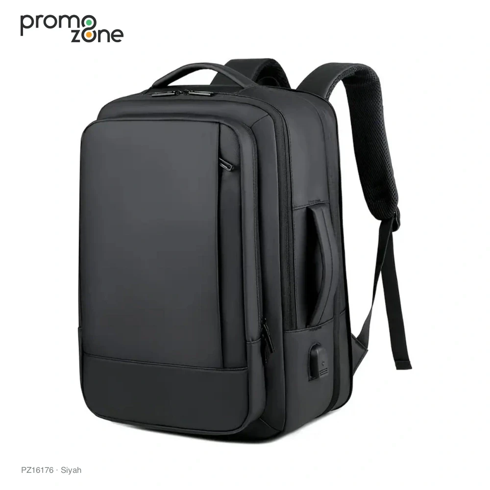 USB Bağlantılı Çok Gözlü Laptop Sırt Çantası Promozone