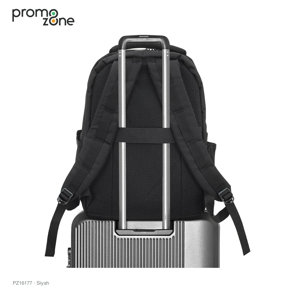 Laptop Bölmeli Düzenleyicili Valiz Bantlı Sırt Çantası Promozone
