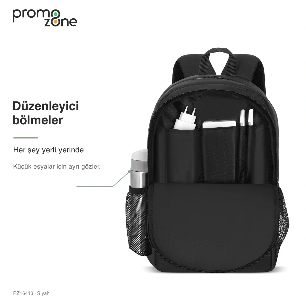 Laptop ve Düzenleyici Bölmeli Sırt Çantası