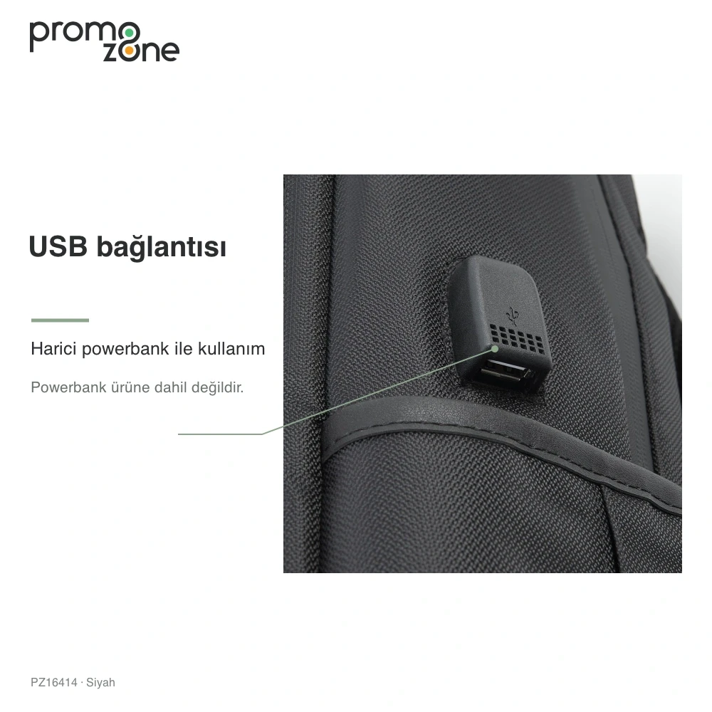 USB Bağlantılı Valiz Bantlı Laptop Sırt Çantası