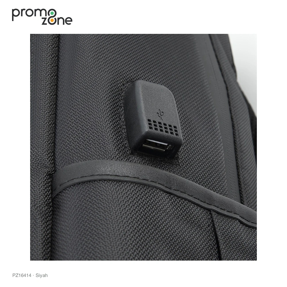 USB Bağlantılı Valiz Bantlı Laptop Sırt Çantası Promozone