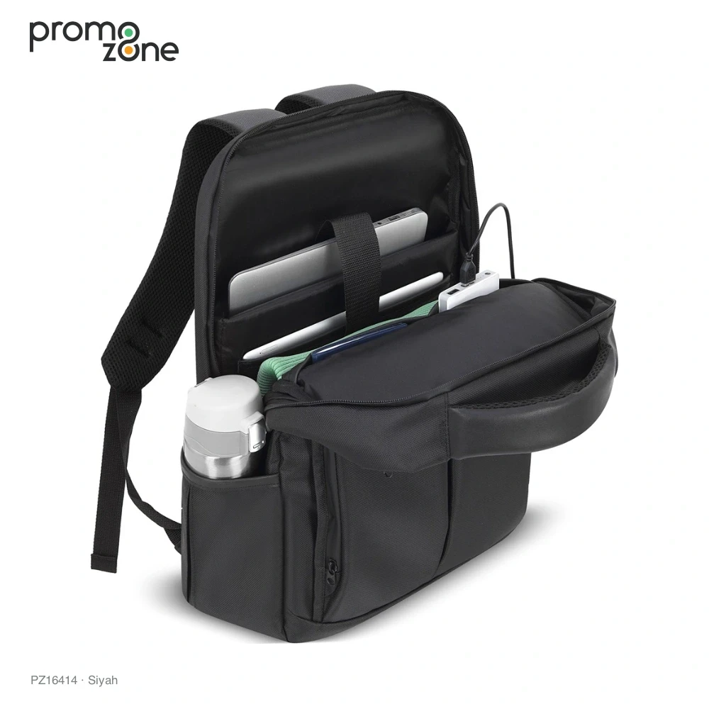 USB Bağlantılı Valiz Bantlı Laptop Sırt Çantası Promozone