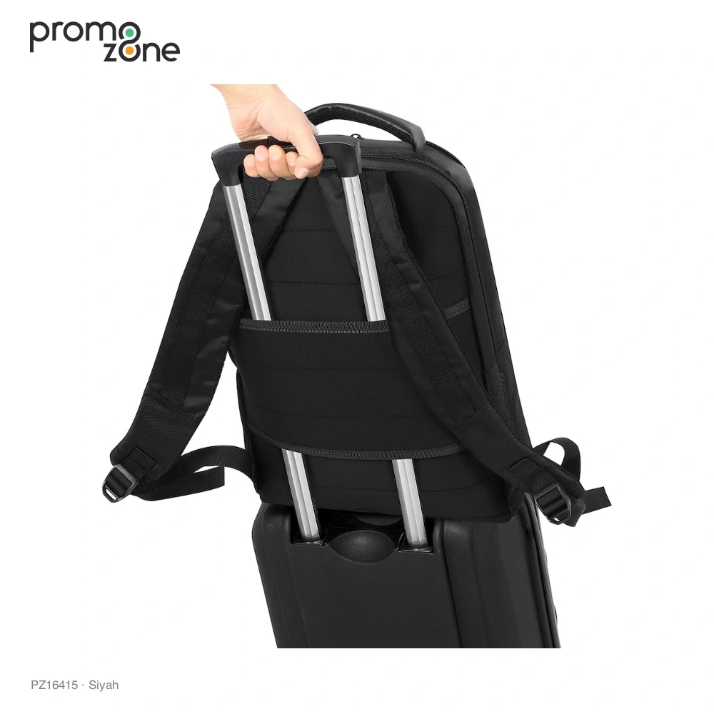 Düzenleyici Bölmeli Valiz Bantlı Laptop Sırt Çantası Promozone