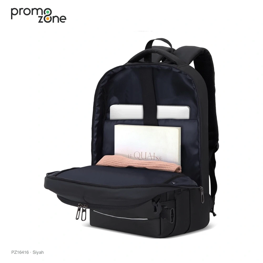Laptop Bölmeli Valiz Bağlantılı İş Sırt Çantası Promozone