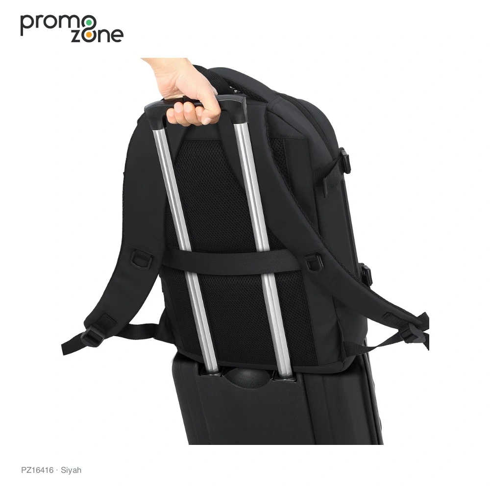 Laptop Bölmeli Valiz Bağlantılı İş Sırt Çantası Promozone