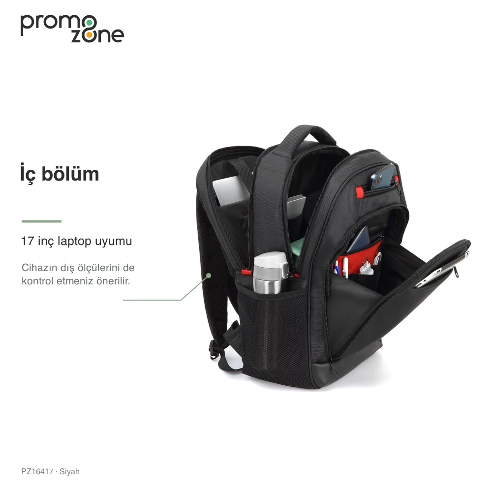 17 İnç Valiz Bağlantılı Promosyon Sırt Çantası
